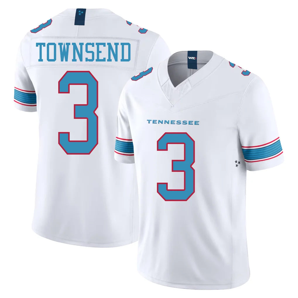 T.Titans #3 Tommy Townsend Player White Limited Vapor F.U.S.E. Home Game Qdoa Stitched Jerseys