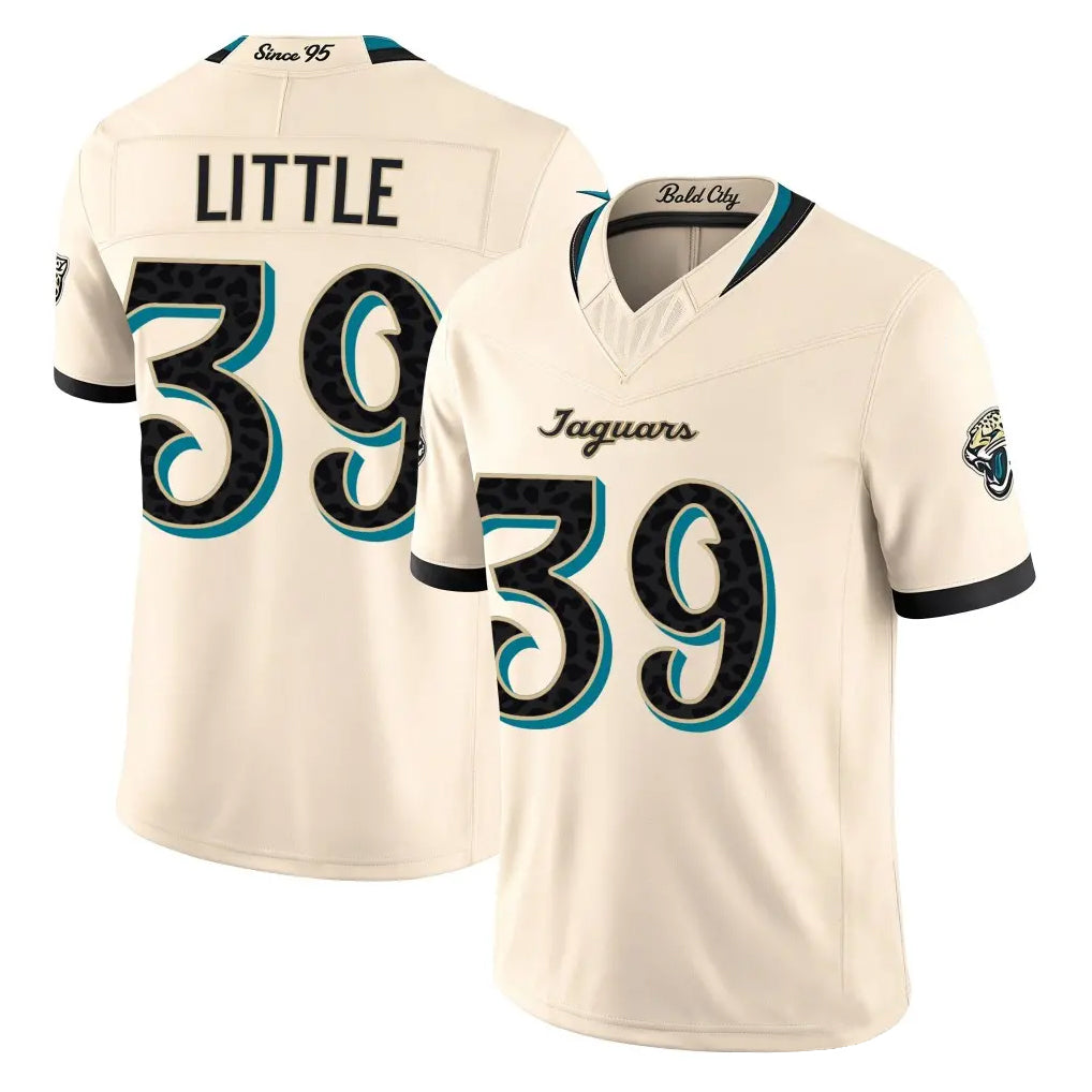 J.Jaguars #39 Cam Little Player Natural Limited 2026 Rivalries Collection Game Qdoa Stitched Jerseys