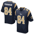 LA.Rams #84 Colby Parkinson Player Navy Home Game Qdoa Stitched Jerseys