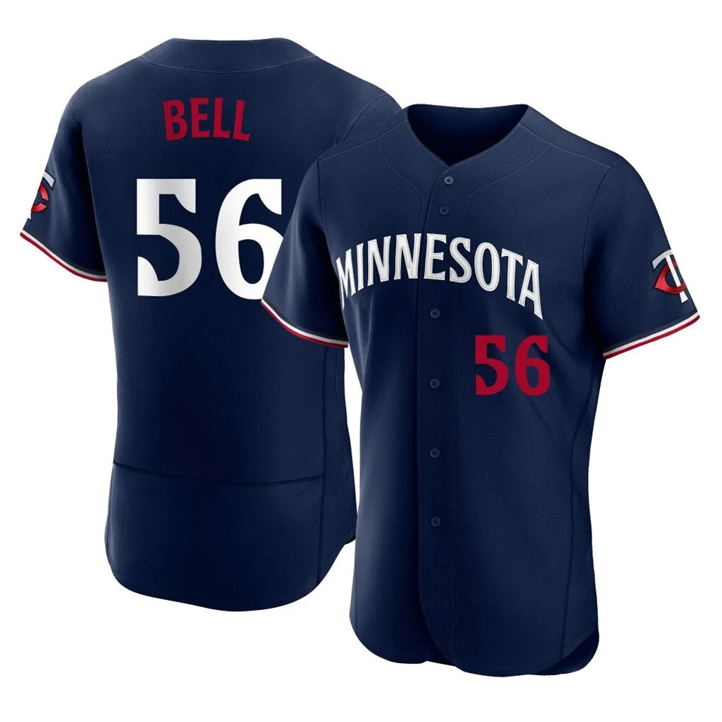 M.Twins #56 Josh Bell Player Navy Replica Home Limited Elite Qdoa Stitched Jerseys