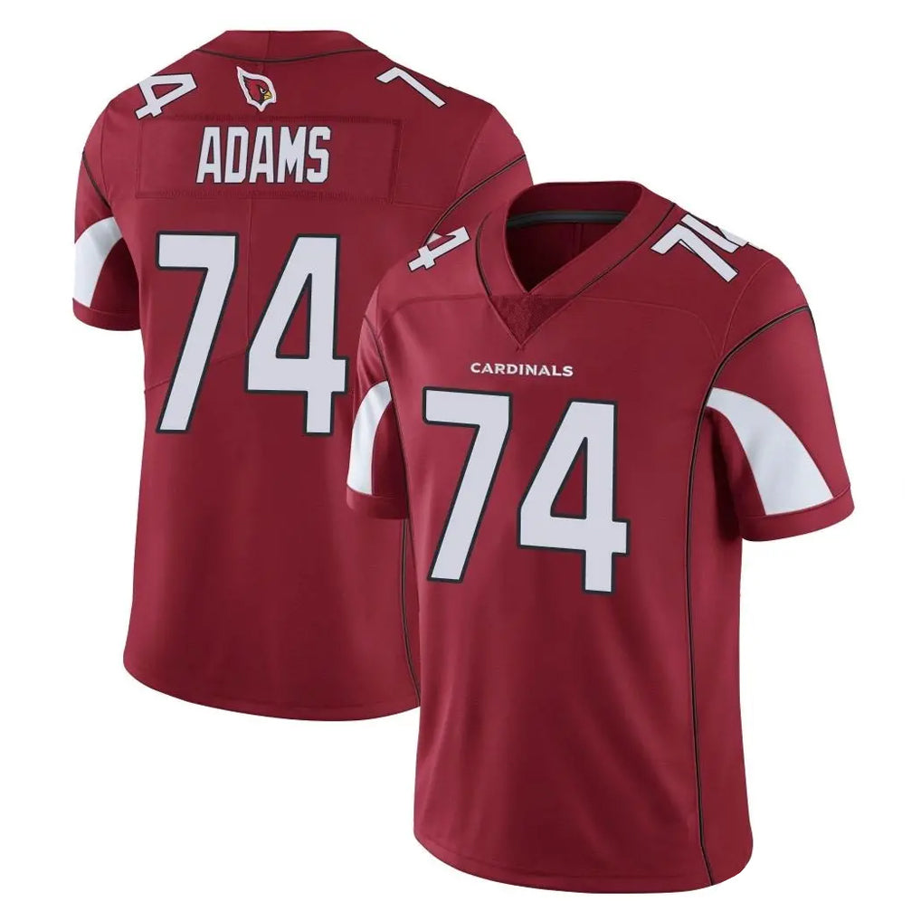 A.Cardinals #74 Isaiah Adams Player Cardinal Vapor Limited Home Game  Qdoa Stitched Jerseys