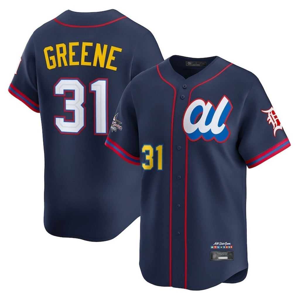D.Tigers #31 Riley Greene Player Navy Limited American League All-Star Edition Qdoa Stitched Jerseys