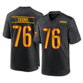 W.Commanders #76 Sam Cosmi Player Black Home Game Qdoa Stitched Jerseys
