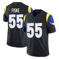 LA.Rams #55 Braden Fiske Player Black Midnight Rivalries Collection Limited Home Game Qdoa Stitched Jerseys