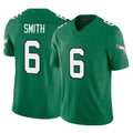 P.Eagles #6 DeVonta Smith Player Green Kelly Alternate Vapor F.U.S.E. Home Game Qdoa Stitched Jerseys