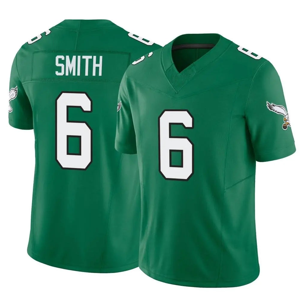 P.Eagles #6 DeVonta Smith Player Green Kelly Alternate Vapor F.U.S.E. Home Game Qdoa Stitched Jerseys