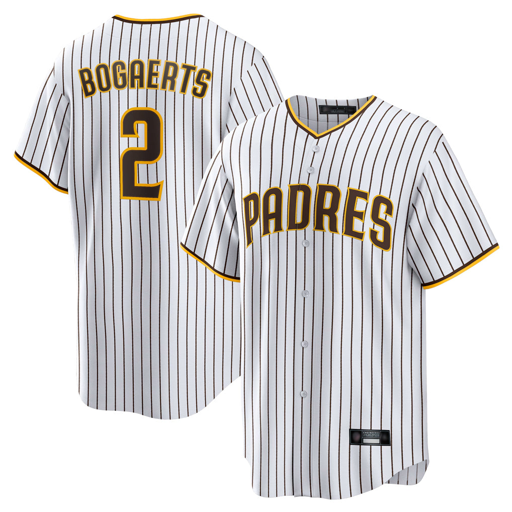 S.Diego Padres #2 Xander Bogaerts Player White Home Game Qdoa Stitched Jerseys