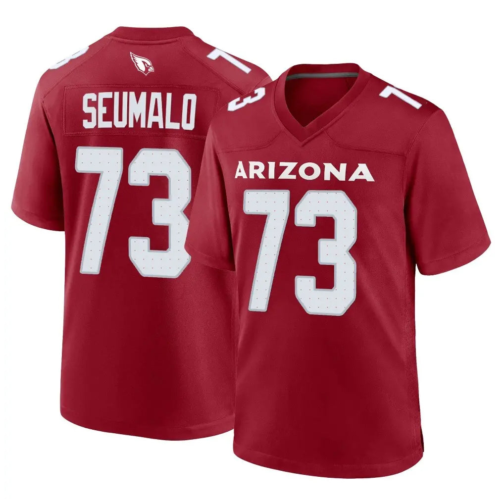 A.Cardinals #73 Isaac Seumalo Player Cardinal Limited Home Game Qdoa Stitched Jerseys