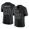 TB.Buccaneers #69 Cody Mauch Player Black Reflective Limited Home Game Qdoa Stitched Jerseys