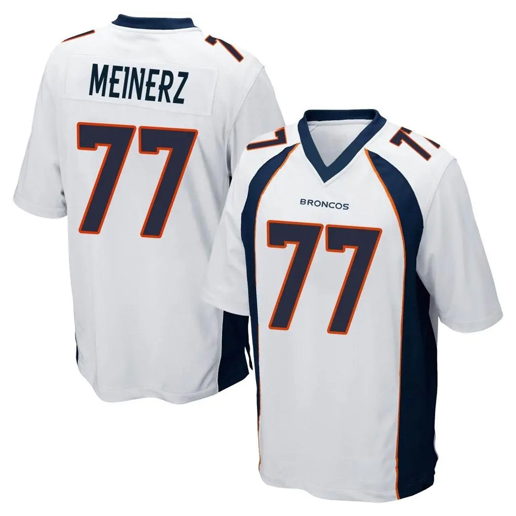D.Broncos #77 Quinn Meinerz Player White Game Qdoa Stitched Jerseys