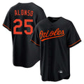 B.Orioles #25 Pete Alonso Player Black Home Game Qdoa Stitched Jerseys