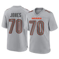 C.Bears #70 Braxton Jones Player Gray Atmosphere Fashion Game Qdoa Stitched Jerseys