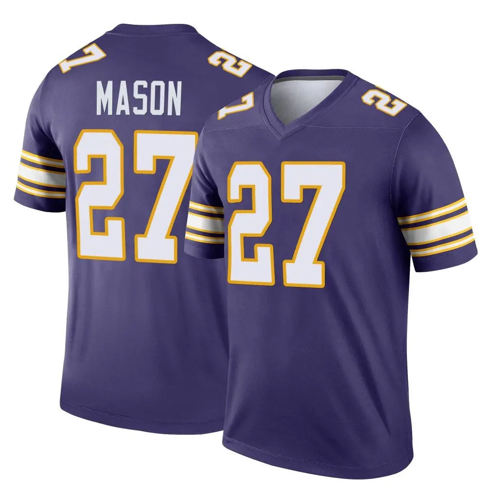 M.Vikings #27 Jordan Mason Player Purple Limited Classic Home Game Qdoa Stitched Jerseys