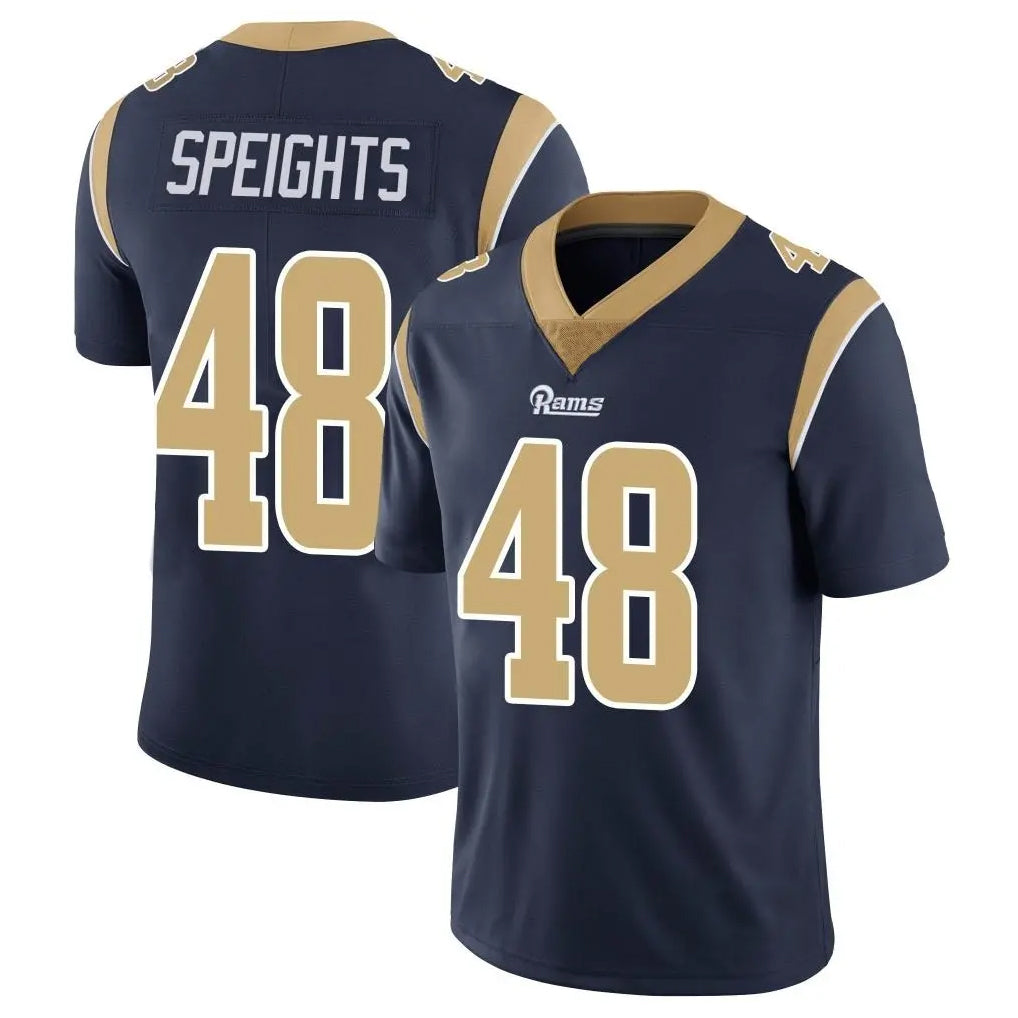 LA.Rams #48 Omar Speights Player Navy Limited Vapor Untouchable Home Game Qdoa Stitched Jerseys