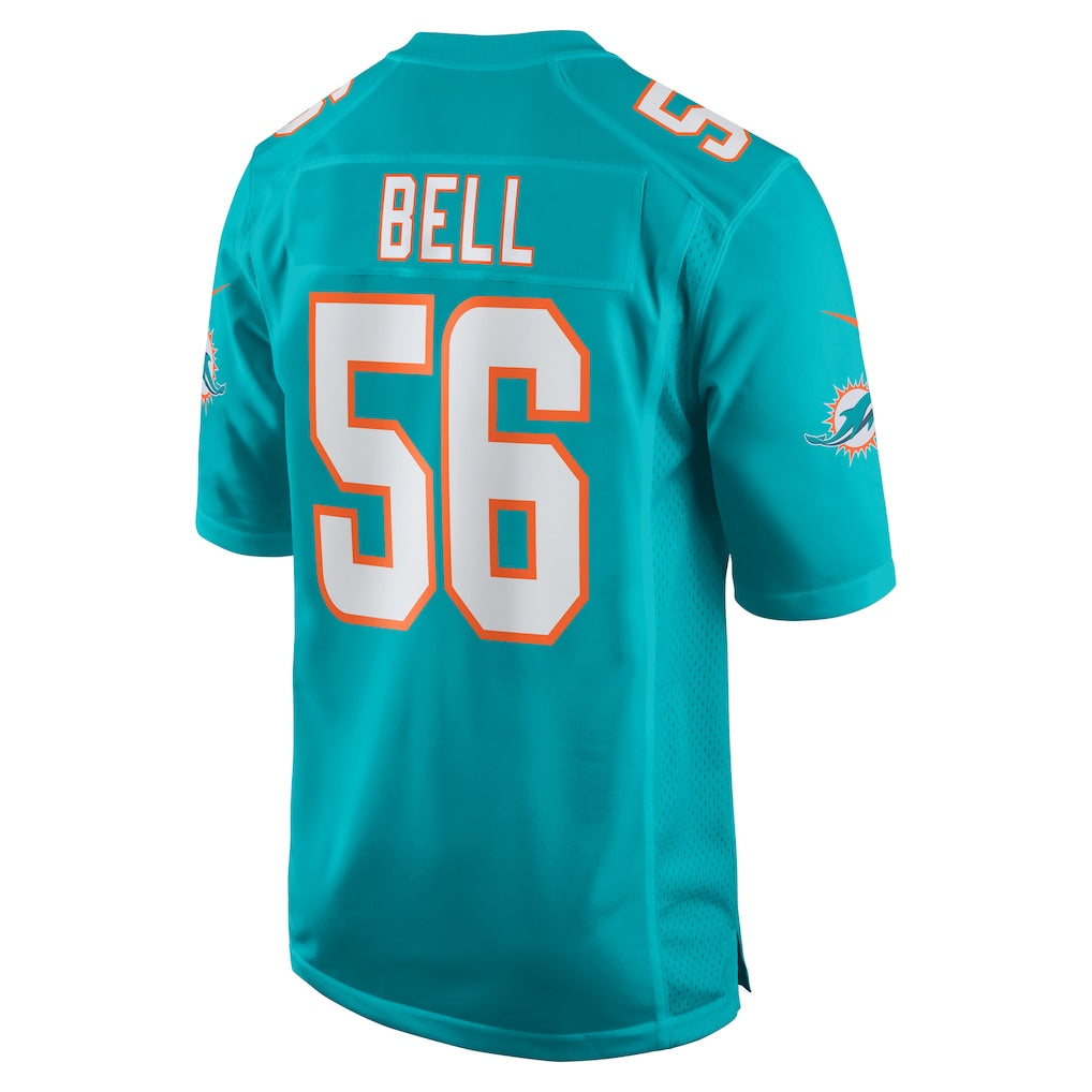 Qdoa M.Dolphins #56 Quinton Bell Aqua Game Jersey