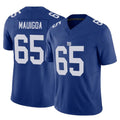 NY.Giants #65 Francis Mauigoa Player Royal Limited Vapor F.U.S.E. Home Game Qdoa Stitched Jerseys