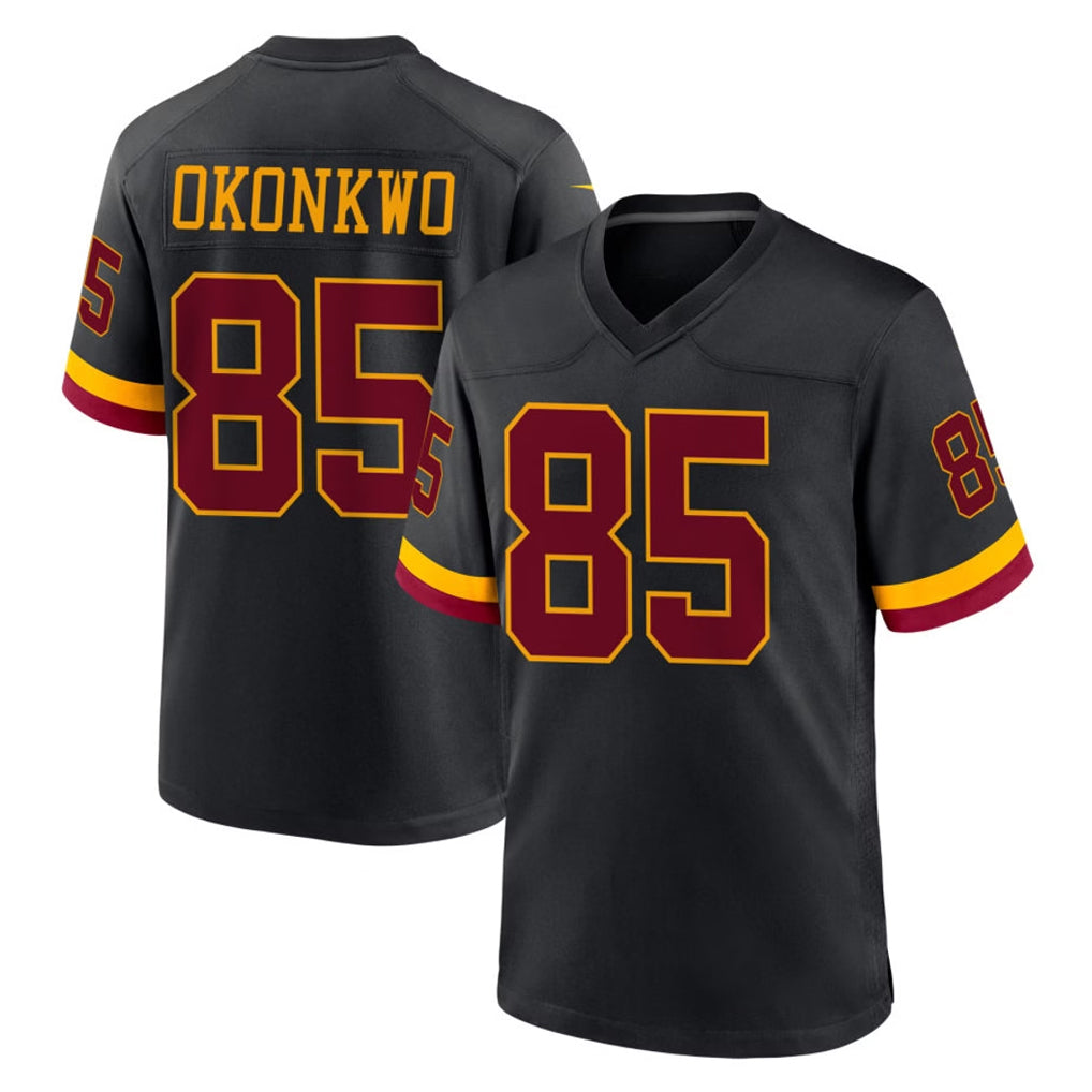 W.Commanders #85 Chig Okonkwo Player Black Limited Home Game draft Stitched Jerseys