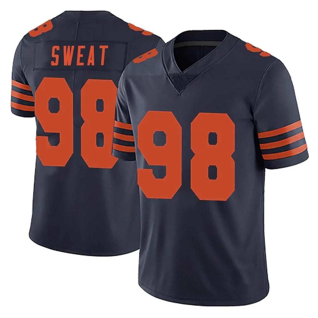 C.Bears #98 Montez Sweat Player Navy Blue Alternate Vapor Untouchable Limited Qdoa Stitched Jerseys
