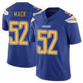 LA.Chargers #52 Khalil Mack Player Royal Limited Color Rush Vapor Untouchable Home Game Qdoa Stitched Jerseys