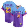 C.Rockies #23 Kris Bryant Player Purple-Light Blue City Connect Limited Home T-shirt Qdoa Stitched Jerseys