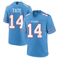 T.Titans #14 Carnell Tate Player Light Blue 2026 Game Home Qdoa Stitched Jerseys