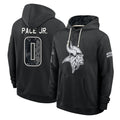 MN.Vikings #0 Ivan Pace Jr. Player 2026 Black Logo Pullover Hoodies Limited Game Qdoa Stitched Jerseys