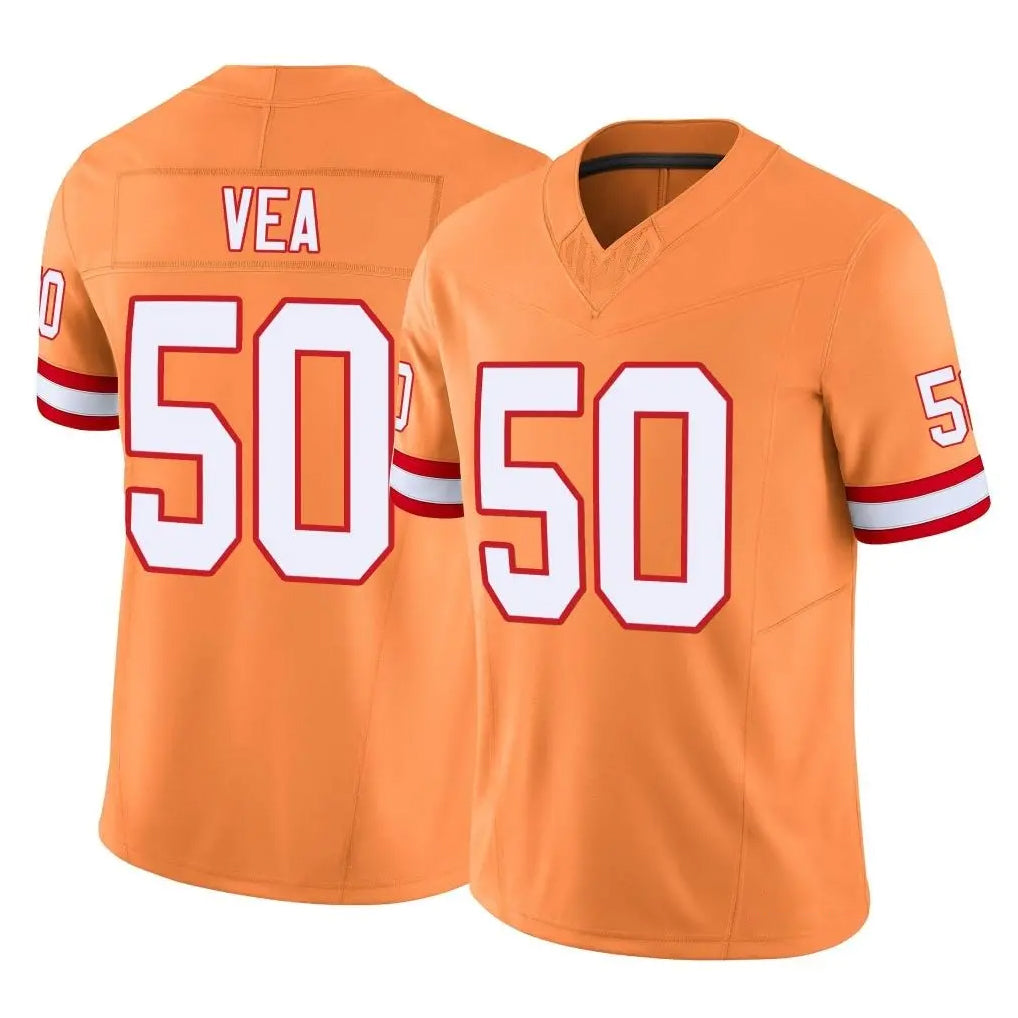 TB.Buccaneers #50 Vita Vea Player Orange Limited Vapor F.U.S.E. Home Game Qdoa Stitched Jerseys