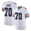 C.Bears #70 Braxton Jones Player White Classic Vapor Limited Home Game Qdoa Stitched Jerseys
