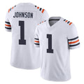 C.Bears #1 Jaylon Johnson Player White Classic Vapor Limited Home Game Qdoa Stitched Jerseys