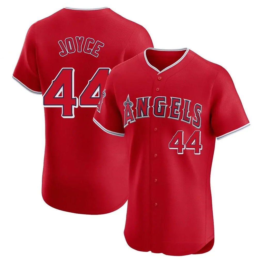 LA.Angels #44 Ben Joyce Player Red Home Limited Elite Qdoa Stitched Jerseys