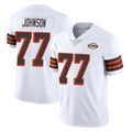 C.Browns #77 Zion Johnson Player White Limited  Vapor 1946 Collection Alternate Game Qdoa Stitched Jerseys