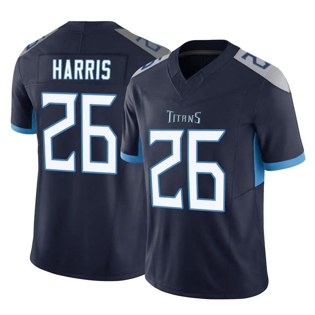 T.Titans #26 Marcus Harris Player Navy Limited Vapor F.U.S.E. Home Game Qdoa Stitched Jerseys