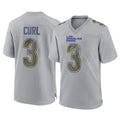 LA.Rams #3 Kam Curl Player Gray Atmosphere Fashion Home Game Qdoa Stitched Jerseys