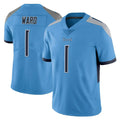T.Titans #1 Cam Ward Player Light Blue Limited Vapor Untouchable Home Game Qdoa Stitched Jerseys