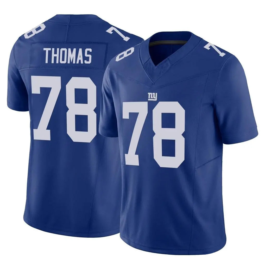 NY.Giants #78 Andrew Thomas Player Royal Limited Vapor F.U.S.E. Home Game Qdoa Stitched Jerseys