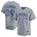 T.Blue Jays #39 Trey Yesavage Player Gray Home Limited Qdoa Stitched Jerseys