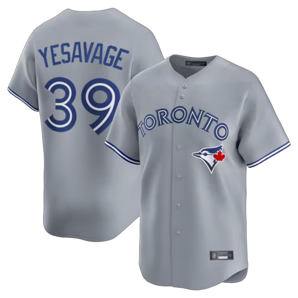 T.Blue Jays #39 Trey Yesavage Player Gray Home Limited Qdoa Stitched Jerseys
