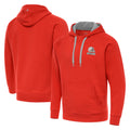C.Browns ## Browns Blank Player Orange Brushed Carbon Pullover Hoodie Limited Qdoa Stitched Jerseys