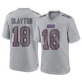 NY.Giants #18 Darius Slayton Player Gray Atmosphere Fashion Limited Game Qdoa Stitched Jerseys