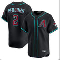 A.Diamondbacks #2 Geraldo Perdomo Player Black Limited Home Game Qdoa Stitched Jerseys