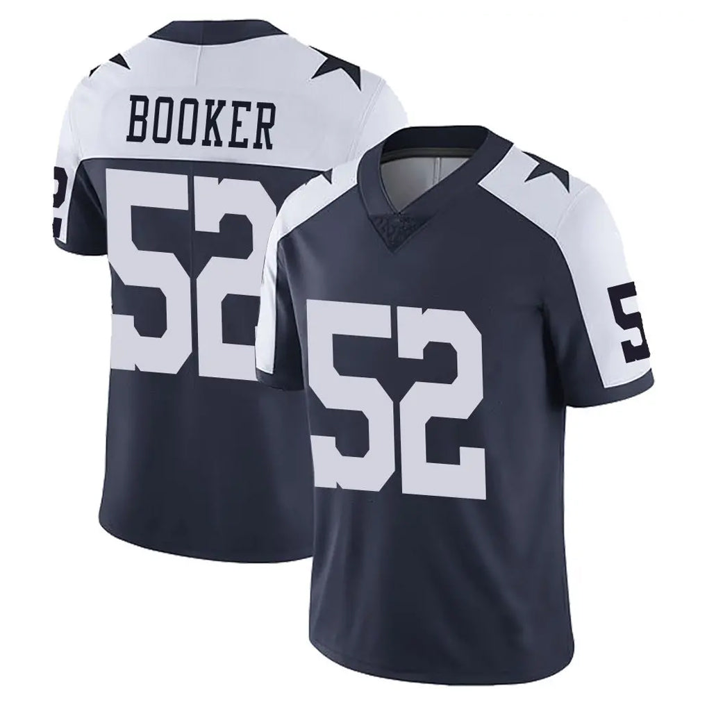 D.Cowboys #52 Tyler Booker Player Navy-White Limited Alternate Vapor Untouchable Home Game Qdoa Stitched Jerseys