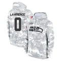 S.Seahawks #0 DeMarcus Lawrence Player Arctic Camo Limited Salute to Service Pullover Hoodies Game Qdoa Stitched Jerseys