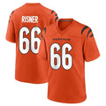 C.Bengals #66 Dalton Risner Player Orange Home Game Qdoa Stitched Jerseys