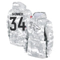 D.Broncos #34 JL Skinner Player Arctic Camo Salute to Service Hoodies Limited Game Qdoa Stitched Jerseys