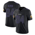 M.Vikings #84 Josh Oliver Player Black Impact LImited Home Game Qdoa Stitched Jerseys