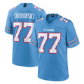 T.Titans #77 Peter Skoronski Player Light Blue 2026 Game Home Qdoa Stitched Jerseys