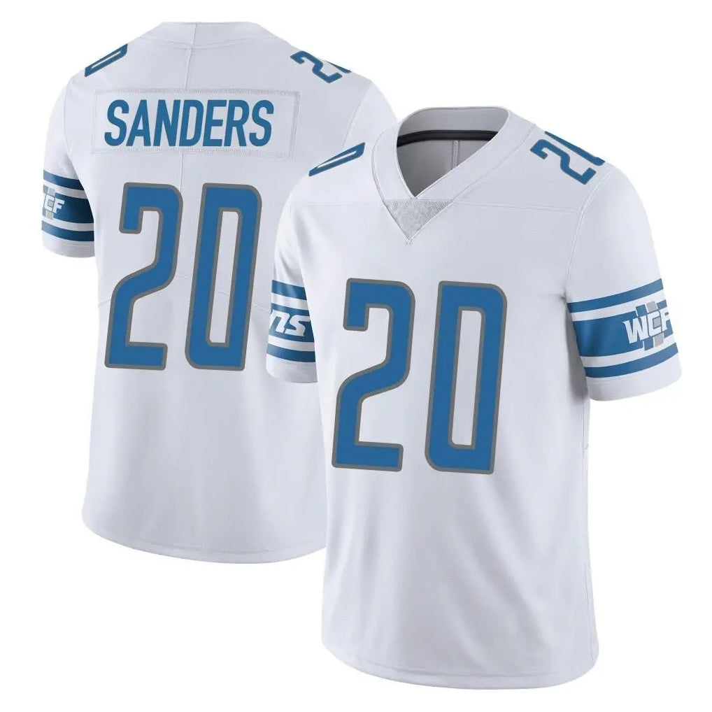 D.Lions #20 Barry Sanders Player White Limited Vapor Untouchable Home Game Qdoa Stitched Jerseys