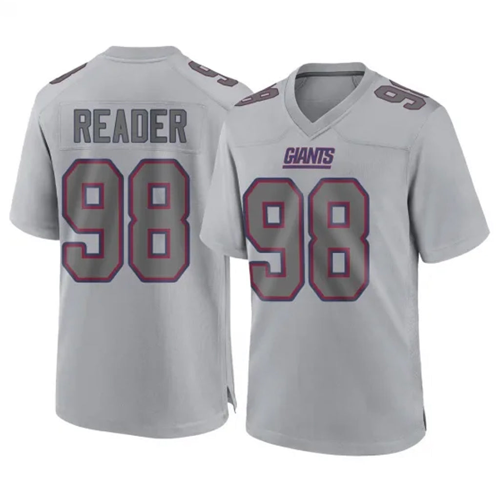 NY.Giants #98 DJ Reader Player Gray Atmosphere Fashion Limited Game Qdoa Stitched Jerseys