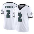 P.Eagles #2 Riq Woolen Player White Limited Vapor F.U.S.E. Home Game Qdoa Stitched Jerseys