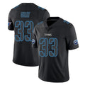 T.Titans #33 Cedric Gray Player Black Impact Limited Home Game Qdoa Stitched Jerseys